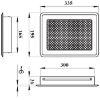 Obrazek Kratka K4-Ml-B Ramka Biała 195x335