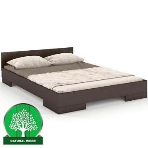 Łóżko drewniane bukowe Skandica Spectrum niskie 140x200 palisander