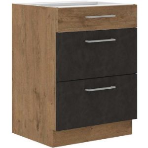 Obrazek Szafka kuchenna VIGO grafit mat 60D 3S BB
