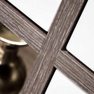 Obrazek Witryna Wysoka Cross Biały/Perła Elm