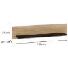 Obrazek Półka Agis 08 honey castello oak/black mat