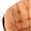 Obrazek Komplet rattanowy Tropicana ciemny brąz/cappucino