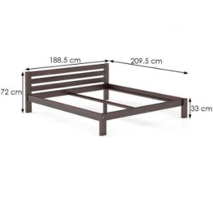 Obrazek Łóżko Sosna LK105–180x200 orzech 