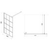 Obrazek Ścianka Walk-In Metro 120x195 black