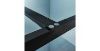 Obrazek Ścianka Walk-In Metro 120x195 black
