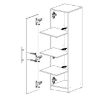 Obrazek Szafa Smart SR5 50 cm dąb sonoma/biały