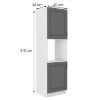 Obrazek Szafka kuchenna Stilo dustgrey/biały 60dp/210 2f