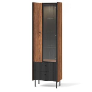 Obrazek Witryna Prestigo P3 1d1w2s Orzech War/San Seb/Czarn