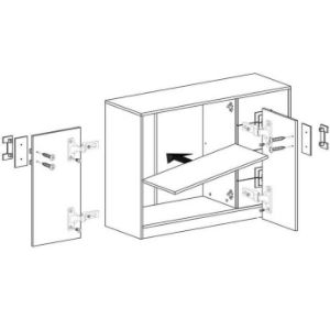 Obrazek Komoda Nico 120 biały/dąb jasny nr-8