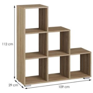 Obrazek Regał Ażur Schodki 3x3 D.Sonoma