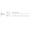 Obrazek Bateria natryskowa Glad chrom ARAC.1108CR