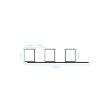 Obrazek Panel lamelowy 3D MDF/HDF Czarny mat 41x190x2750
