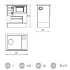 Obrazek Kuchnia Regular 46 Eco biała 8 kW prawa