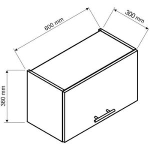 Obrazek Szafka kuchenna Emily W60okgr zielony mat