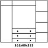 Obrazek Szafa 45A sosna 165X60X195