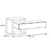 Obrazek Półka Easy TYP03 wotan/biały 