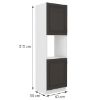 Obrazek Szafka kuchenna STILO grafit mat/biały 60dp-210 2f