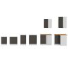 Obrazek Szafka kuchenna STILO grafit mat/biały 60dp-210 2f