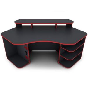 Obrazek Biurko Matrix 2 grafit/czerwony 