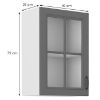 Obrazek Szafka kuchenna Stilo dustgrey/biały 40gs/72 1f