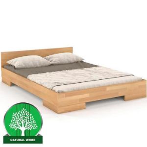 Łóżko drewniane bukowe Skandica Spectrum niskie 120x200 naturalny