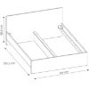 Obrazek Łóżko Boston Bos Z11 160cm biel alpejska/mdf HG