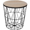 Obrazek Kosz Space czarny/drewno 