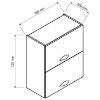 Obrazek Szafka kuchenna Emily W60grf/2 zielony mat