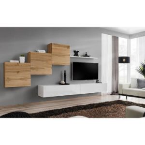 Obrazek Szafka RTV Wisząca Switch SW2 Biały 