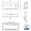 Obrazek Biokominek 900x400 czarny połysk