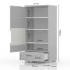 Obrazek Witryna Piano V60-1KS1F/PN-70/KA/70 crystal white