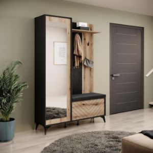 Obrazek Garderoba Diamond dąb evoke/czarny