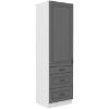 Obrazek Szafka kuchenna Stilo dustgrey/biały 60dks/210 3s 1f
