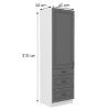 Obrazek Szafka kuchenna Stilo dustgrey/biały 60dks/210 3s 1f