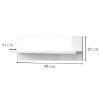 Obrazek Półka Piano VP90/PN-70/KA/70 crystal white