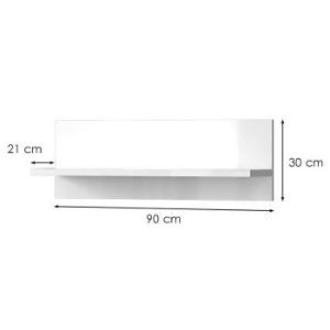 Obrazek Półka Piano VP90/PN-70/KA/70 crystal white