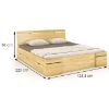 Obrazek Łóżko sosnowe Skandica Sparta maxi+sz 120X200 naturalny 