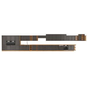 Obrazek Szafka kuchenna STILO grafit mat/artisan 60d 3s bb
