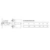 Obrazek Bateria wannowa Glad chrom ARAC.1105CR