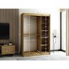 Obrazek Szafa Lamelo 2 150 Dąb Artisan/Czarny/Lustro