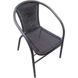 Obrazek Krzesło technorattan CE10342S czarne