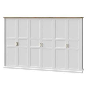 Szafa 6d Tara p6/ta white/pacific walnut