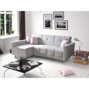 Obrazek Narożnik  Grey Enzo 161+152 drewno naturalne lewostronny