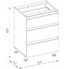 Obrazek Szafka kuchenna Magnolia D60 3S