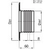 Obrazek Rozeta ROZ125-ML biała