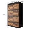 Obrazek Szafa Old Wood T 120 Czarny/Old Style