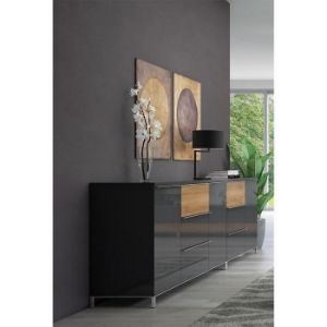 Obrazek Komoda 2d3s Onyx k23/on pacific walnut/anthracit