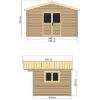 Obrazek Domek ogrodowy MAX 4x3 m bez podłogi