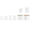 Obrazek Front kuchenny LUNA biały mat/biały front zm 570x596