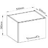 Obrazek Szafka kuchenna VIGO grafit mat 50GU-36 1F
